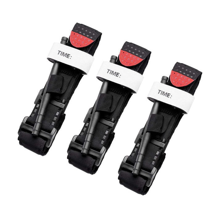 3 Pack Emergency Outdoor Tourniquet First Aid Tactical Life Saving Hemorrhage Control Bandage