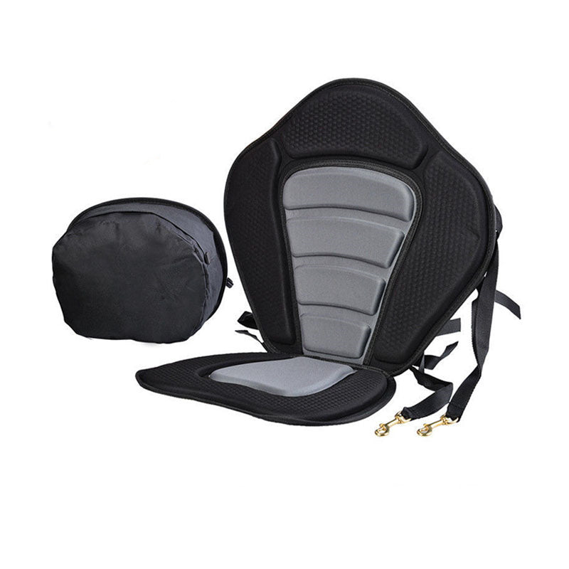 Kayak Cushion with High Backrest Storage Pocket Detachable Paddle-Board Seat for Rowboats