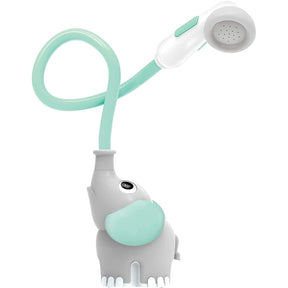 Baby Bath Shower Head Elephant Water Pump with Trunk Spout Rinser for 0-5 Years-Turquoise