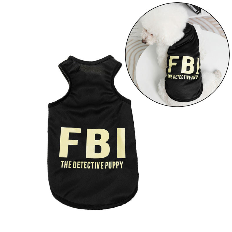 Pet Shirts Letter Printed Thin Soft Vest Puppy for Small Dogs Cat