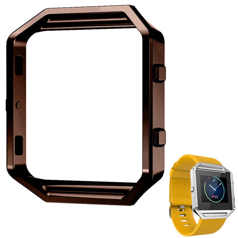 Frame Case Cover For Fitbit Blaze Smart Watch Replacement Accessories-Coffee