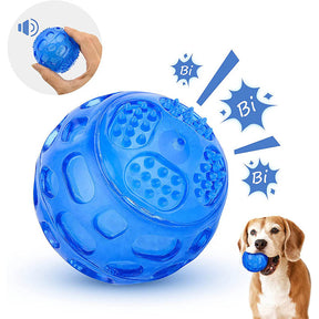 Pet Molars Chew Toys Squeaky Balls for Dogs Teething Cleaning-Skull ball