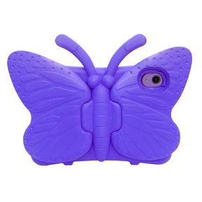 iPad Case For iPad Mini 6 Cartoon 3D Butterfly EVA Proof Shockproof Case with Bracket-Purple