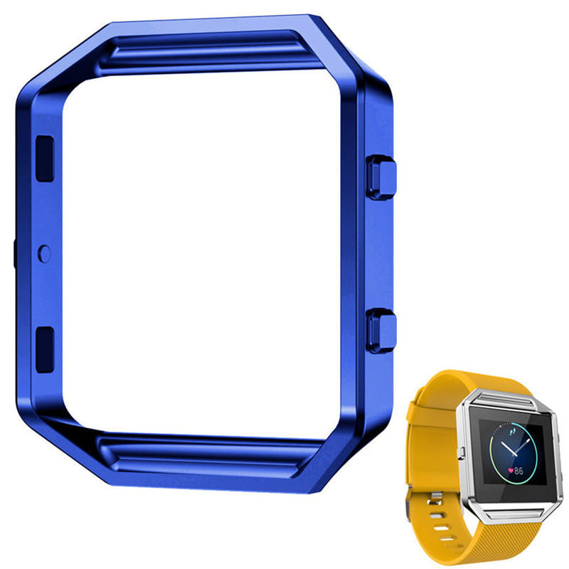 Frame Case Cover For Fitbit Blaze Smart Watch Replacement Accessories-Blue