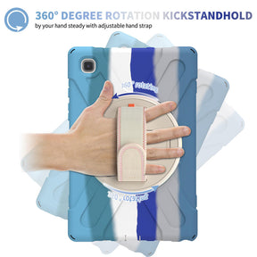 Samsung Tablet Case With Pencil Stand+Rotating Stand+Shoulder Strap For Tab A7 10.4 T500/T505/T507/T505N-Blue