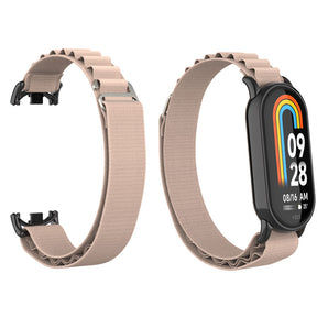 Nylon Sports Strap with Adjustable Metal G-hook for Mi 8 Watch-Apricot B