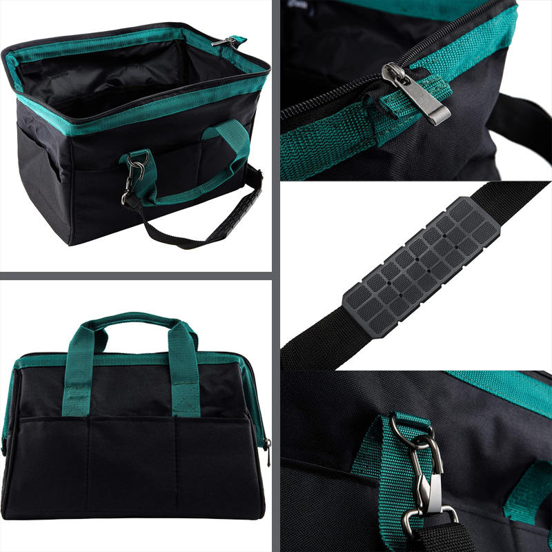 Portable Tool Bag with Waterproof Construction and Multiple Pockets