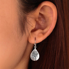 Dandelion Water Drop Earrings for Women Teen Girls