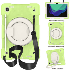 Tab A 8 X200/X205 Samsung Tablet Case with 360¡ãSwivel Stand-Matcha Green
