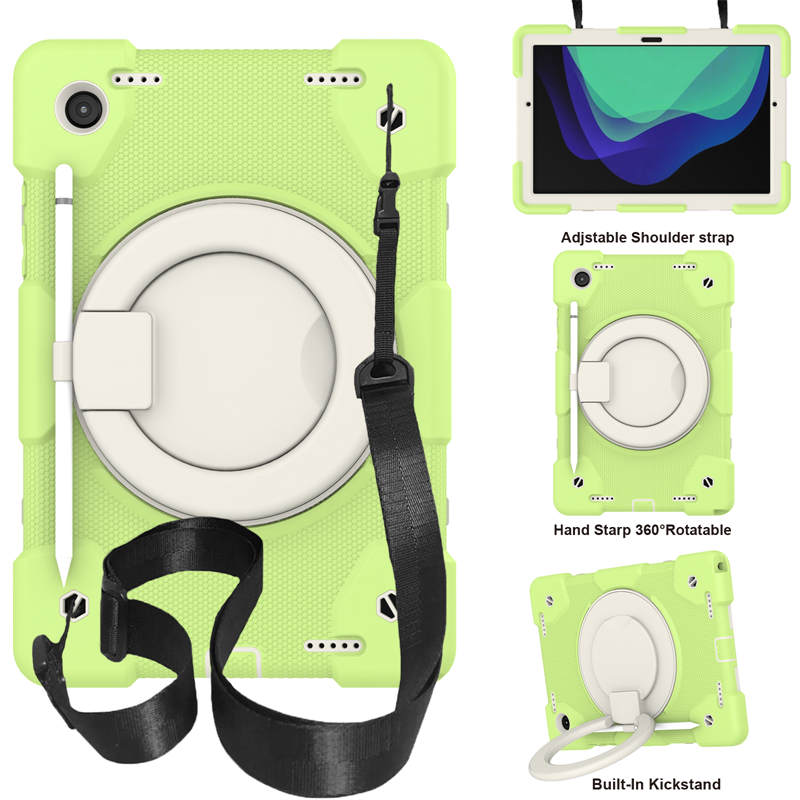 Tab A 8 X200/X205 Samsung Tablet Case with 360¡ãSwivel Stand-Matcha Green
