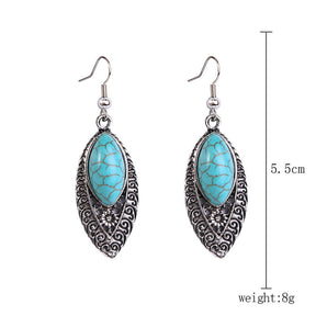 Turquoise Vintage Drop Dangle Earrings for Women-G