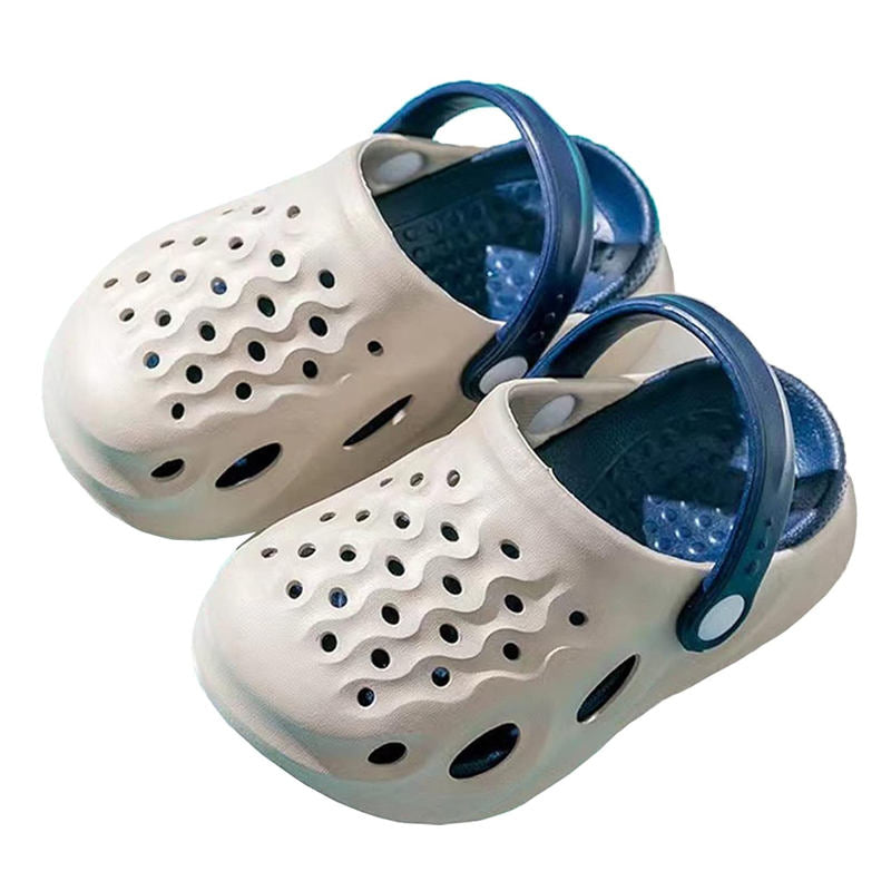 Toddler Boys Girls Clogs Lightweight Garden Slipper Non-Slip-Grey