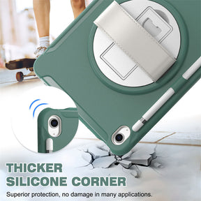 Tablet Case For iPad 10th with 360¡ã Kickstand/Hand Strap Shockproof-JadeGreen