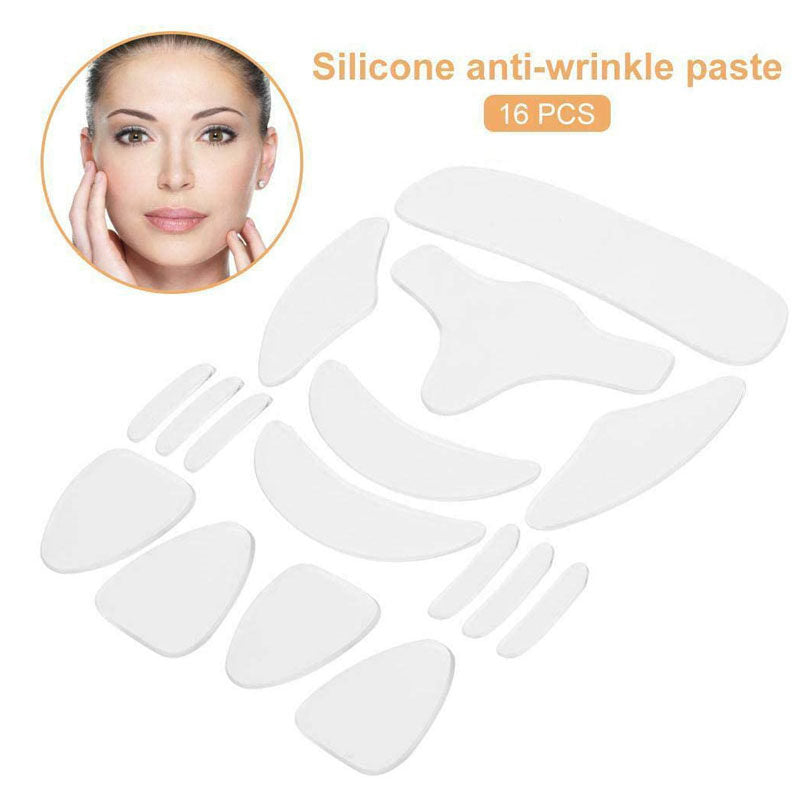 Anti Wrinkle Chest Silicone Pad Resuable Smooth Your Skin Set-16 in 1