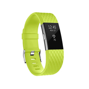Silicone Replacement Strap Wrist Accessories For Fitbit Charge 2 -Lime