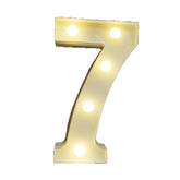 Decorative Led Light Up Number Letters White Plastic Marquee Number Lights Sign Party Wedding Decor Battery Operated (7)