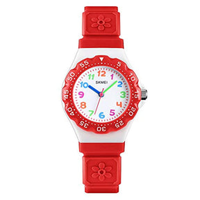 Girls Waterproof Quartz Watch Fashion Watch-Red