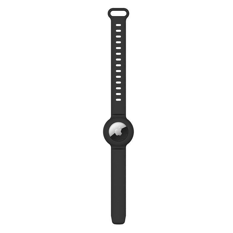 Apple Airtags Watch Strap Silicone Protective Sleeve-Black
