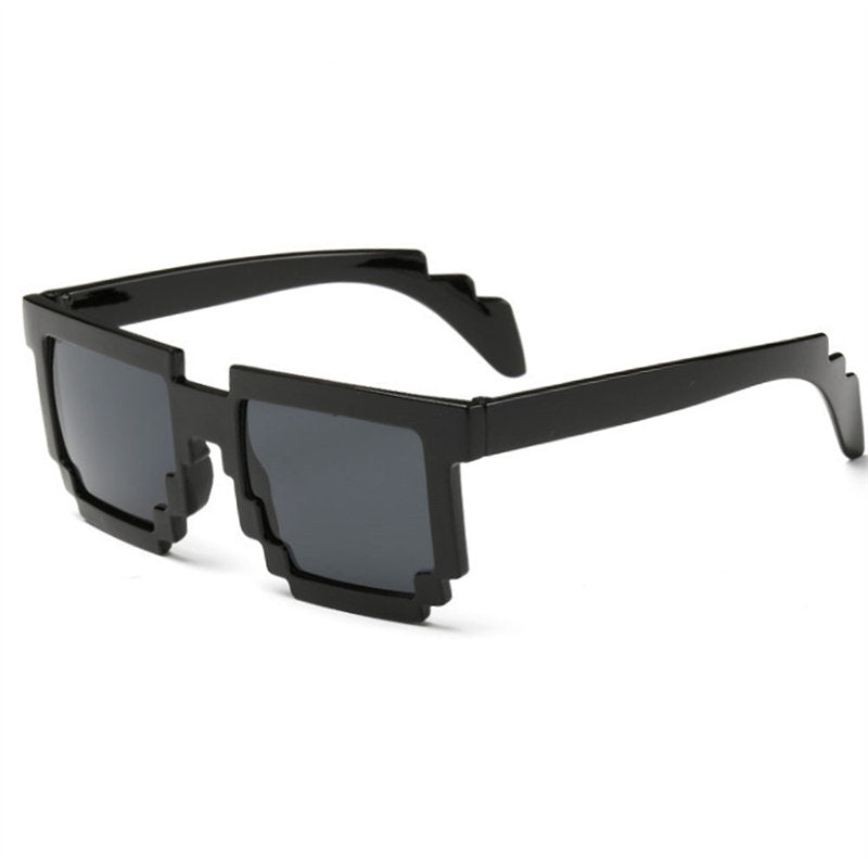 2 Packs Pixel Sunglasses Birthday Party Favors for Kids and Adults-Black