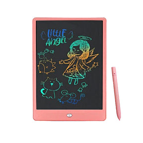 LCD Writing Tablet Doodle Board 10Inch Colorful Drawing Tablet Toys Girls Boys-Pink