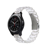 Fashion Transparent Resin Watch Band For Samsung Galaxy Watch 42/46mm Gear S3 Frontier/Classic(Transparent)