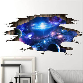 3D Wall Stickers Universe Galaxy Outer Space Planet Wall Decor for Kids Rooms Ceiling