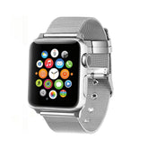 Buckle Metal Mesh Watch Watch Band For Apple Watch SE/6/5/4/3/2/1(Silver)