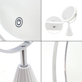 Home & LivingDouble Sided Makeup Mirror with 3 Color Lighting 10X Magnifying