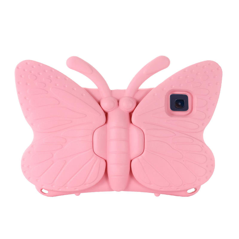 Butterfly Samsung Tablet Case for Galaxy Tab A8 10.5 Inch 2021 (SM-X200/SM-X205/SM-X207)-Pink