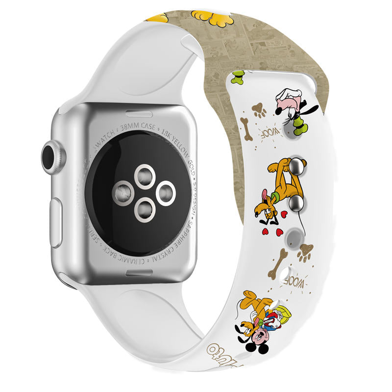 Soft Silicone Cartoon Goofy Dog Bands for Apple Watch Series SE/6/5/4/3/2/1-C21