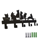 Home & LivingAesthetic Bathroom Towel Rack for Wall Mount Space Saving Towel Holder Hooks -Cat