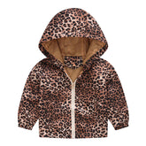 Boys Girls Cartoon Print Zip Lightweight Jacket Hooded Coats Casual Windbreaker-18