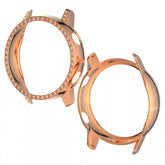 PC Bling Crystal Rhinestone Watch Case Protector For Samsung Galaxy Watch Active 40mm-RoseGold