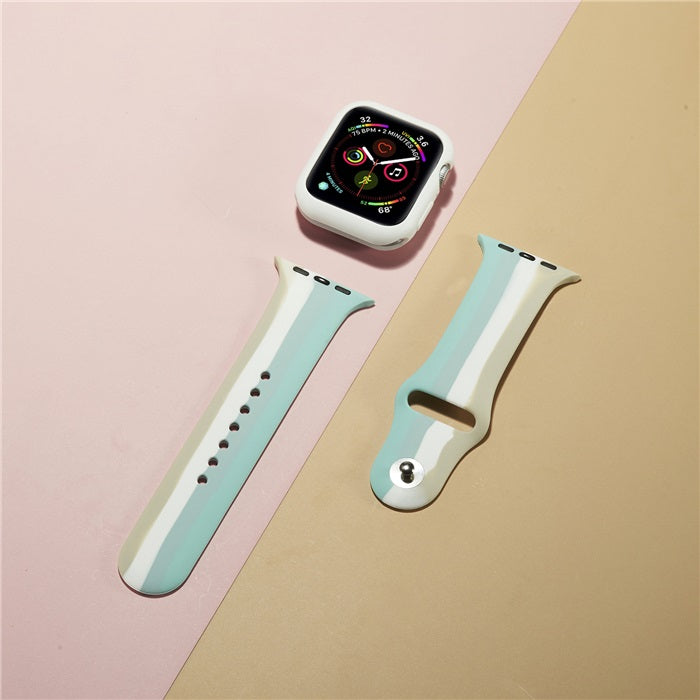 Colorful Silicone Sport Watch Band For Apple iWatch Series-07