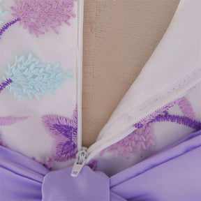 Toddler Pageant Flower Girl Lace Dress Little Girls Party Wedding Formal Dresses-LightPurple