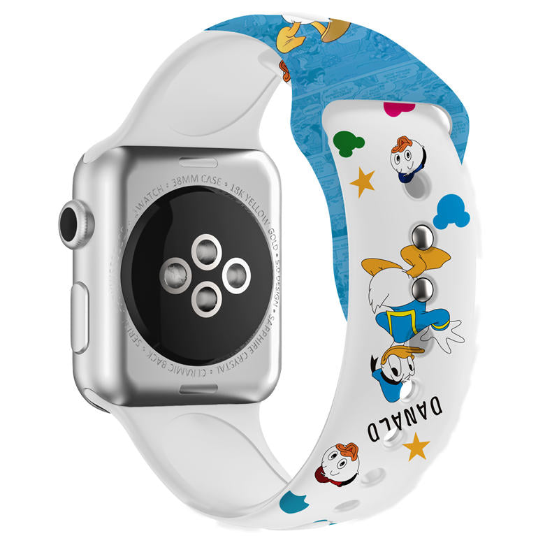 Soft Silicone Cartoon Donald Duck Bands for Apple Watch Series SE/6/5/4/3/2/1-C19