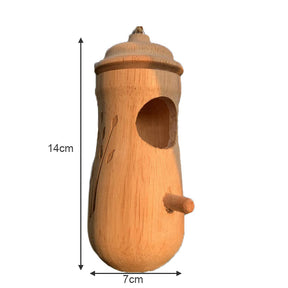 Wooden Hummingbird House for Outdoor Patio Lawn Home Decoration-C