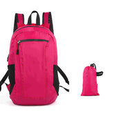 16L Ultra Lightweight Water Resistant Backpack for Hiking-Rose Red