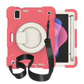 iPad Case For iPad Mini 6 with 360¡ãSwivel Stand-Begonia Red