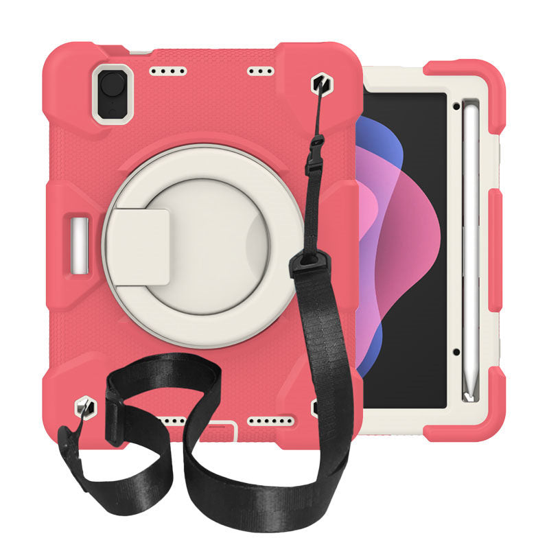 iPad Case For iPad Mini 6 with 360¡ãSwivel Stand-Begonia Red