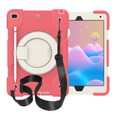 iPad Case For iPad 10.2 with 360¡ãSwivel Stand-Begonia Red