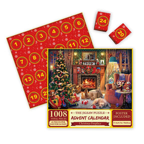 Christmas Jigsaw Puzzles 24 Days Countdown Calendar for Kids Adults Gift-I