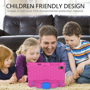 Hive SamSung Tablet Case For Sansung S6 10.5 (2019)/ S5E(2019)/Tab A7 (2020) Durable Stand Cover With Shoulder Strap-RoseBlue