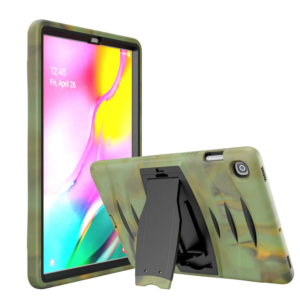 Shock Wave Kickstand Case Anti-Fall Protection For Samsung Tab S5E 10.5 T720/T725(2019)-Camouflage