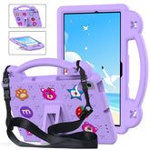 Strawberry Tablet Case for Lenovo Tab M10 Plus TB-125FU (2022)/Nokia T20 10.36 (2021)/Samsung For tab A8 10.5 (2021)-Purple