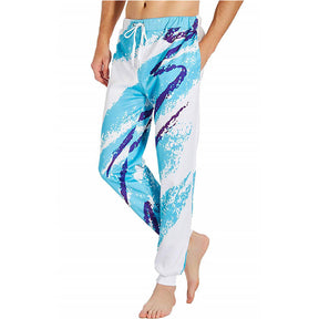 Boys Jogger Pants Funny 3D Graphic Sweatpants Athletic Sports Pants for Kids-Blue