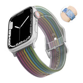 Jelly Silicone Sports iWatch Band for Apple Watch Series 8/7/6/5/4/3/2/1/SE-10