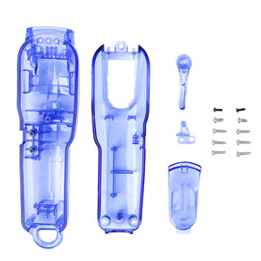 Clear DIY Back Housing Transparent Back Cover for Wahl 5-Star Series Magic Clipper Cordless 8148-Blue