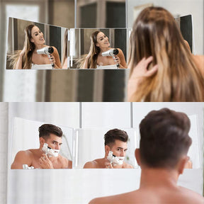 Home & Living3 Way LED Mirror with Height Adjustable Hook for Makeup Hair Styling