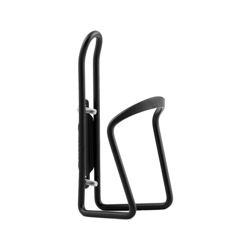 Lightweight Aluminum Alloy Bicycle Water Bottle Cage Holder for Outdoor Activities Drilled Holes Required-Black